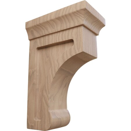 Ekena Millwork 2 1/2"W x 4"D x 6"H Small Gomez Wood Bracket, Mahogany BKTW02X04X06GOGM